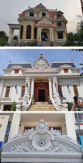 MẶT TIỀN CỔ ĐIỂN - PHÙ ĐIÊU XI MĂNG