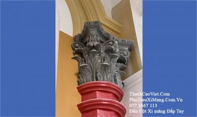 Đầu Cột Xi Măng Đắp Tay