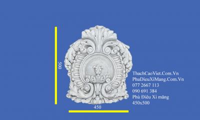 Phù Điêu Xi Măng 450x500mm