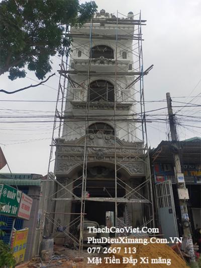 Đắp Phào Chỉ Hoa Văn Phù Điêu Mặt Tiền
