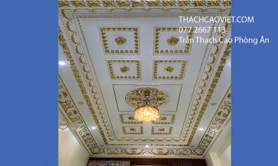 Trần Thạch Cao Tân Cổ Điển Phòng Ăn