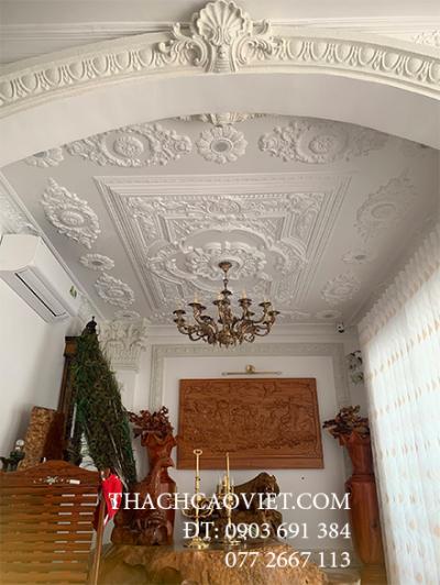 Thi Công Trần Thạch Cao Cổ Điển Khang Điền