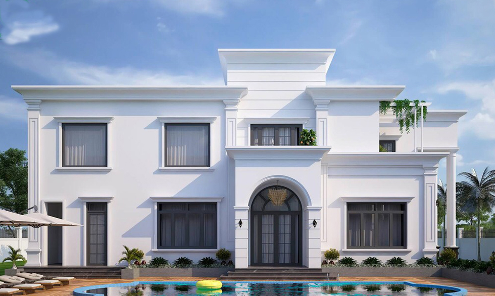 Phối Cảnh Thiết Kế Nhà Cổ Điển 1