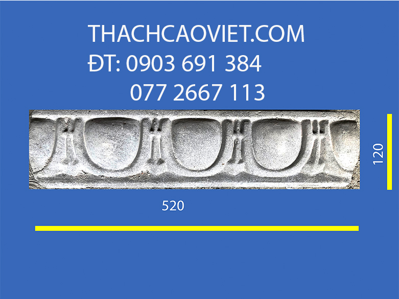 hoa văn thạch cao ngoài trời 2