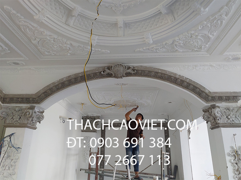 hoa văn thạch cao ngoài trời 5