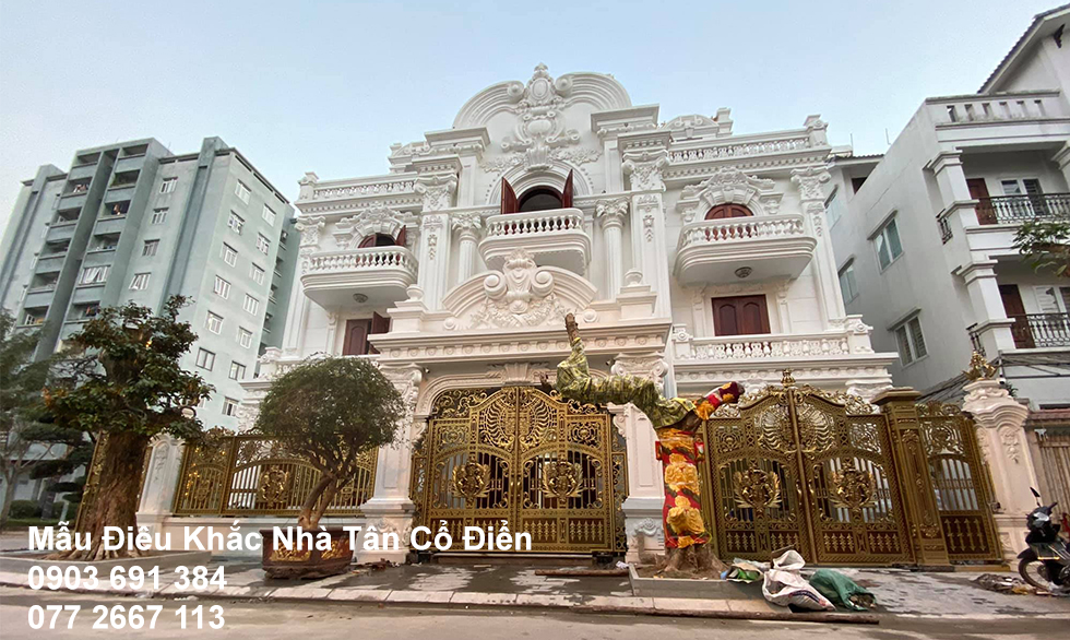 thi công nhà tân cổ điển