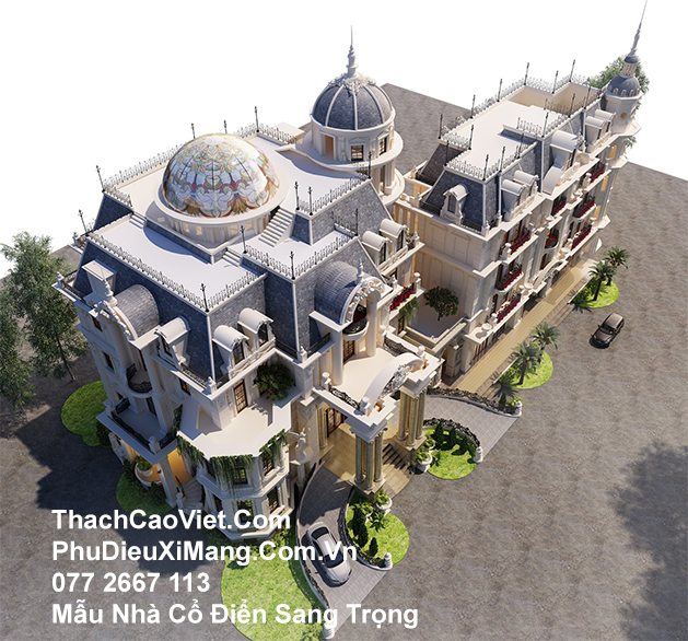 thi công nhà tân cổ điển chuyên nghiệp