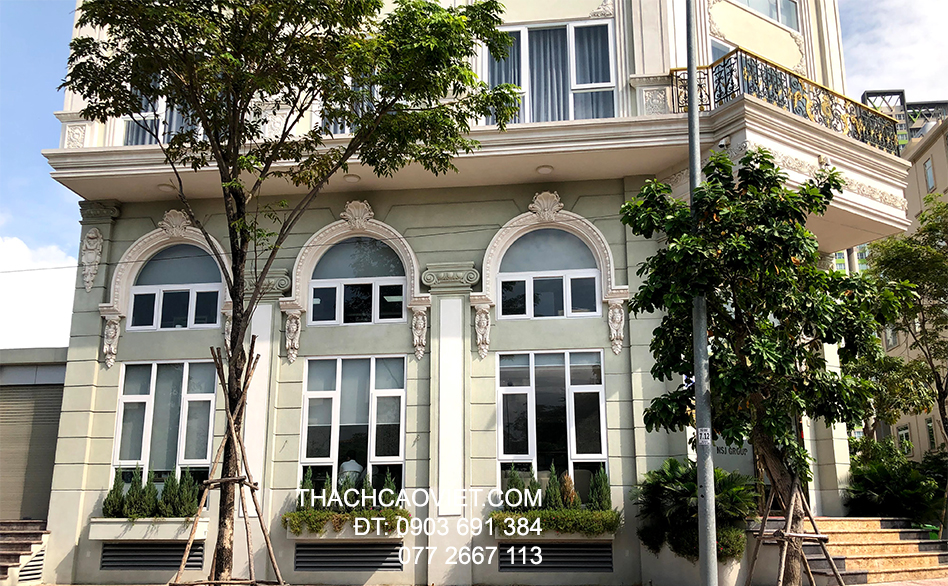 thi công đắp gờ chỉ hoa văn phù điêu