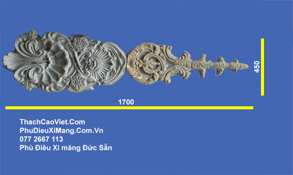 phù điêu thân cột dài