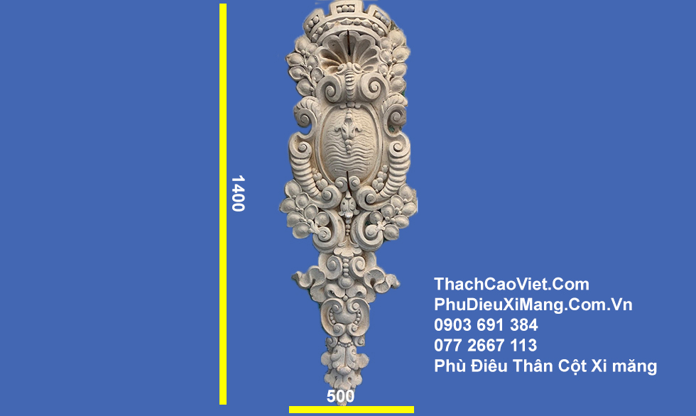 phù điêu thân cột tân cổ điển