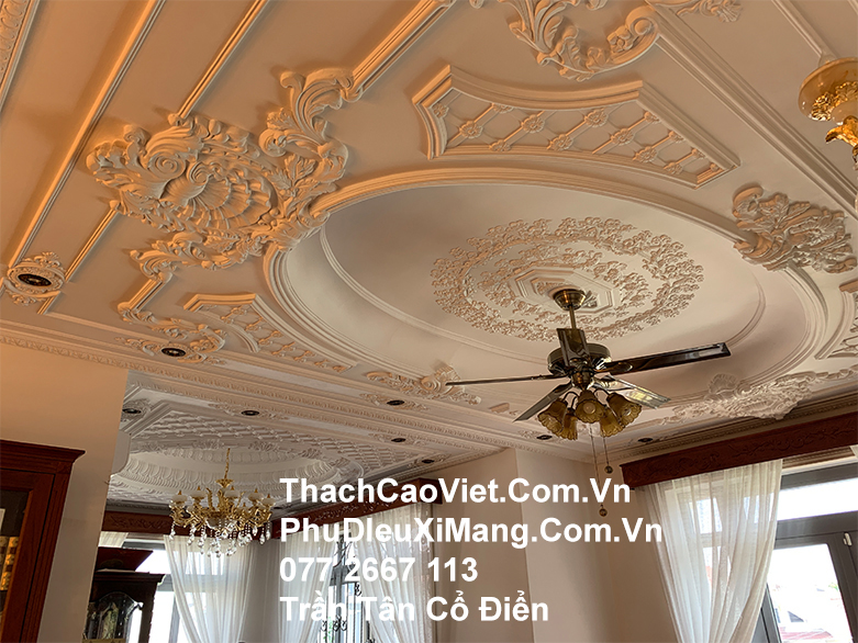 trần thạch cao tân cổ điển