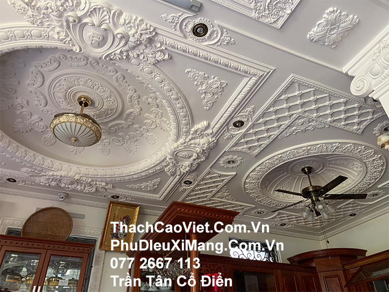 trần thạch cao tân cổ điển