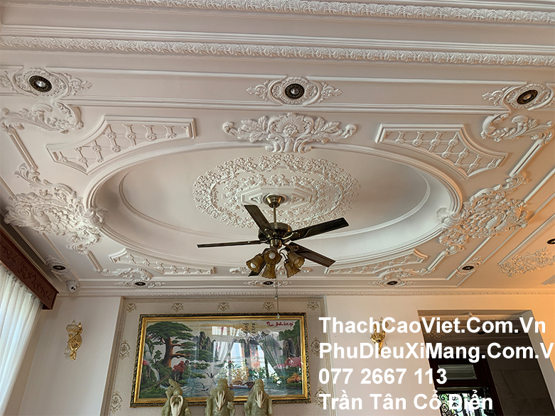trần thạch cao tân cổ điển