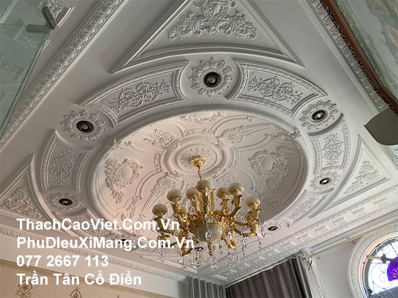 trần thạch cao tân cổ điển