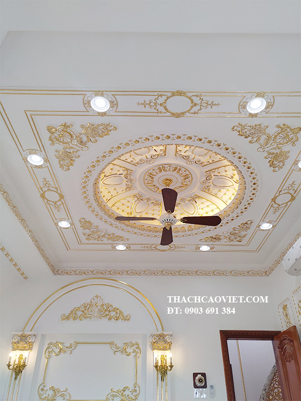 Trần Vòm Thạch Cao Cổ Điển Sang Trọng Quý Phái Cho Quý Bà