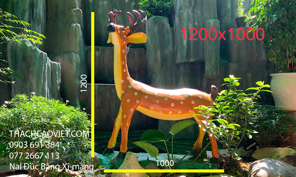 Nai Hươu Đúc bằng xi măng giá xưởng landscape