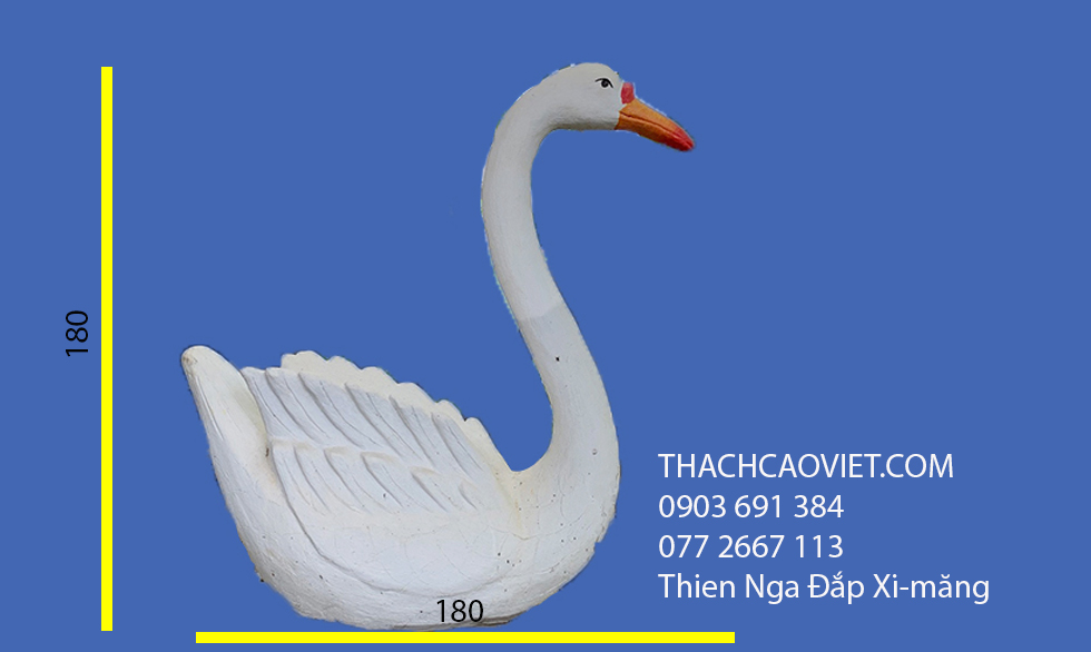 thiên nga đắp xi măng vườn cổ tích