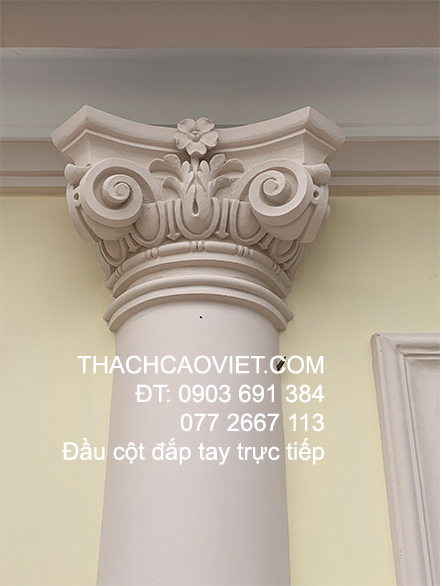 đầu cột cổ điển đắp thủ công