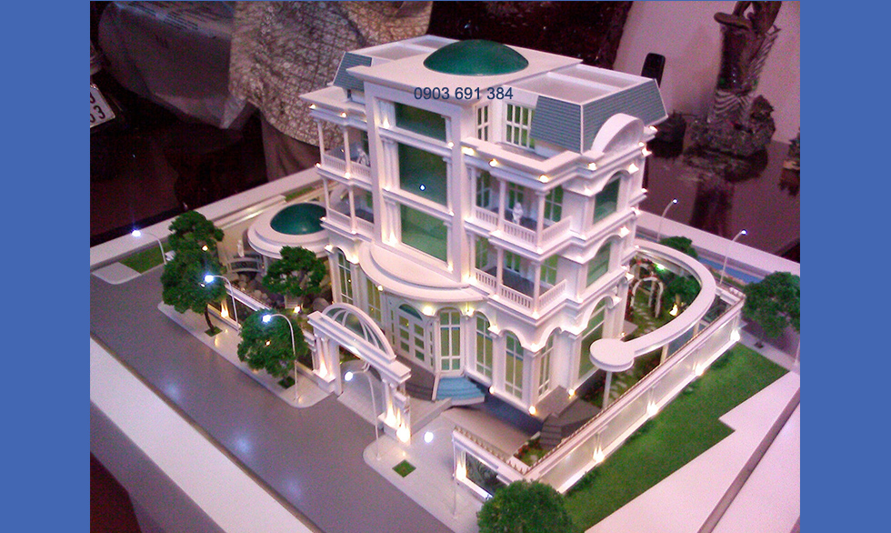mặt tiền cổ điển 3d phối cảnh