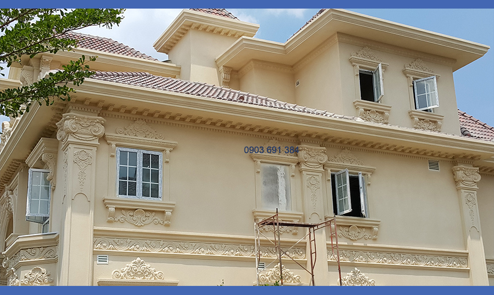 mặt tiền cổ điển nhà anh Thạnh Quận 7