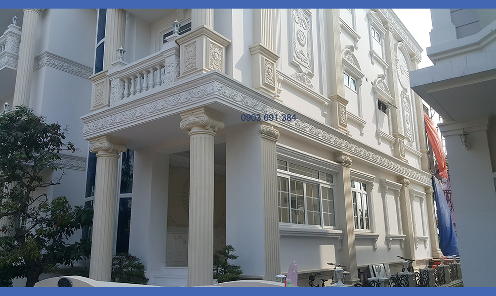 mặt tiền cổ điển nhà anh Việt Quận 2