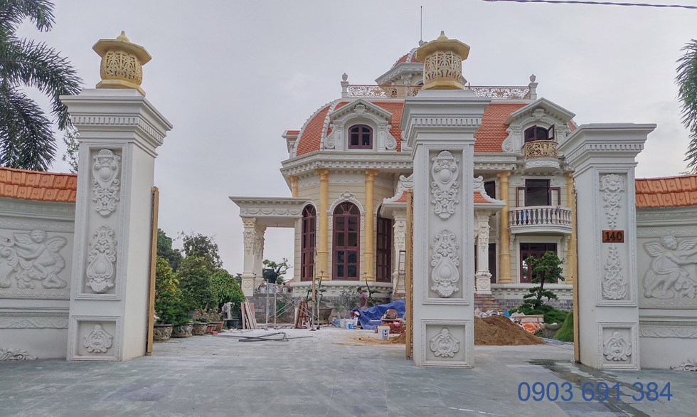 mặt tiền cổ điển đã thi công