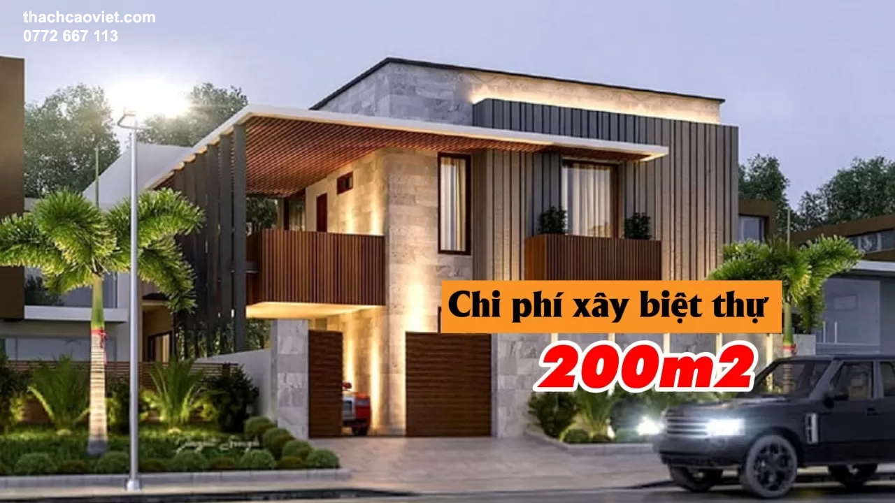 cách tính chi phí xây dựng biệt thự 200m2 chính xác nhất