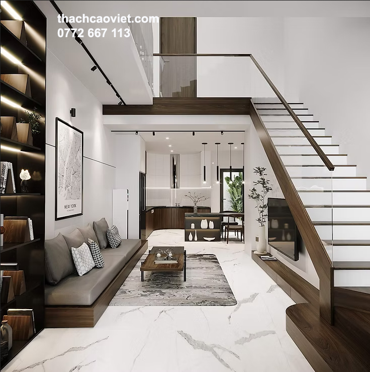 mẫu cầu thang biệt thự hiện đại nhất