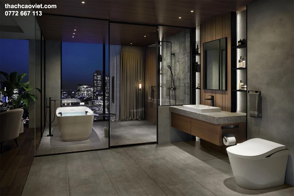 gạch ốp tường cao bao nhiêu là đẹp