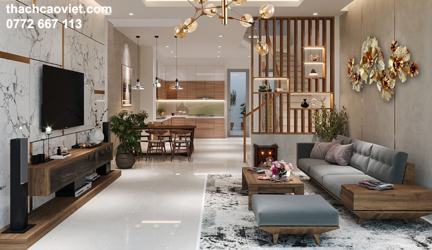 gạch ốp tường cao bao nhiêu là đẹp