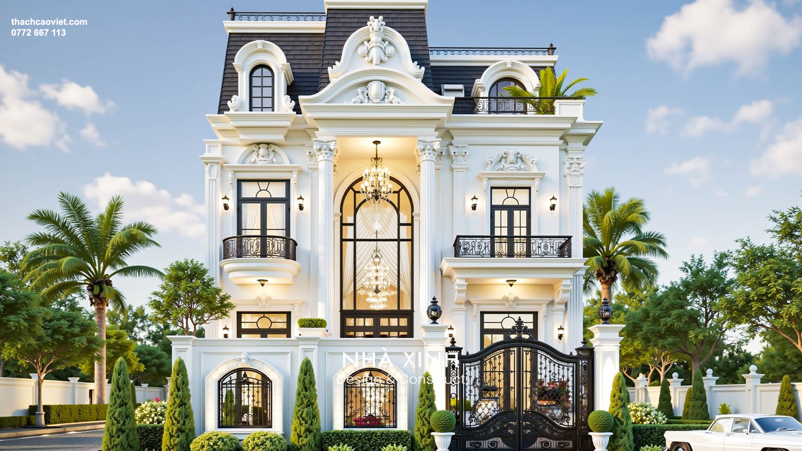 mặt tiền t&acirc;n cổ điển 1 tầng