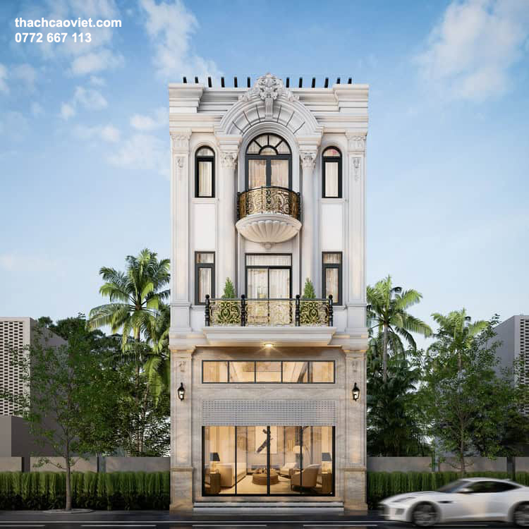 mặt tiền t&acirc;n cổ điển kết hợp hiện đại