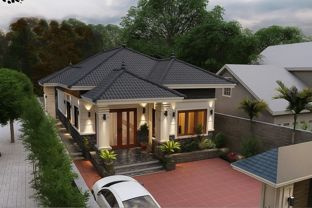 mẫu nh&agrave; m&aacute;i nhật đẹp