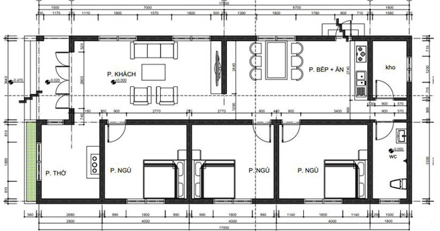 cách chia và bố trí các phòng trong nhà ống theo phong thủy