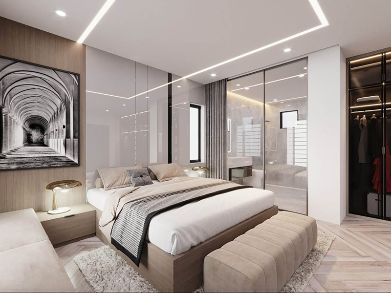 có nên xây nhà vệ sinh trong phòng ngủ