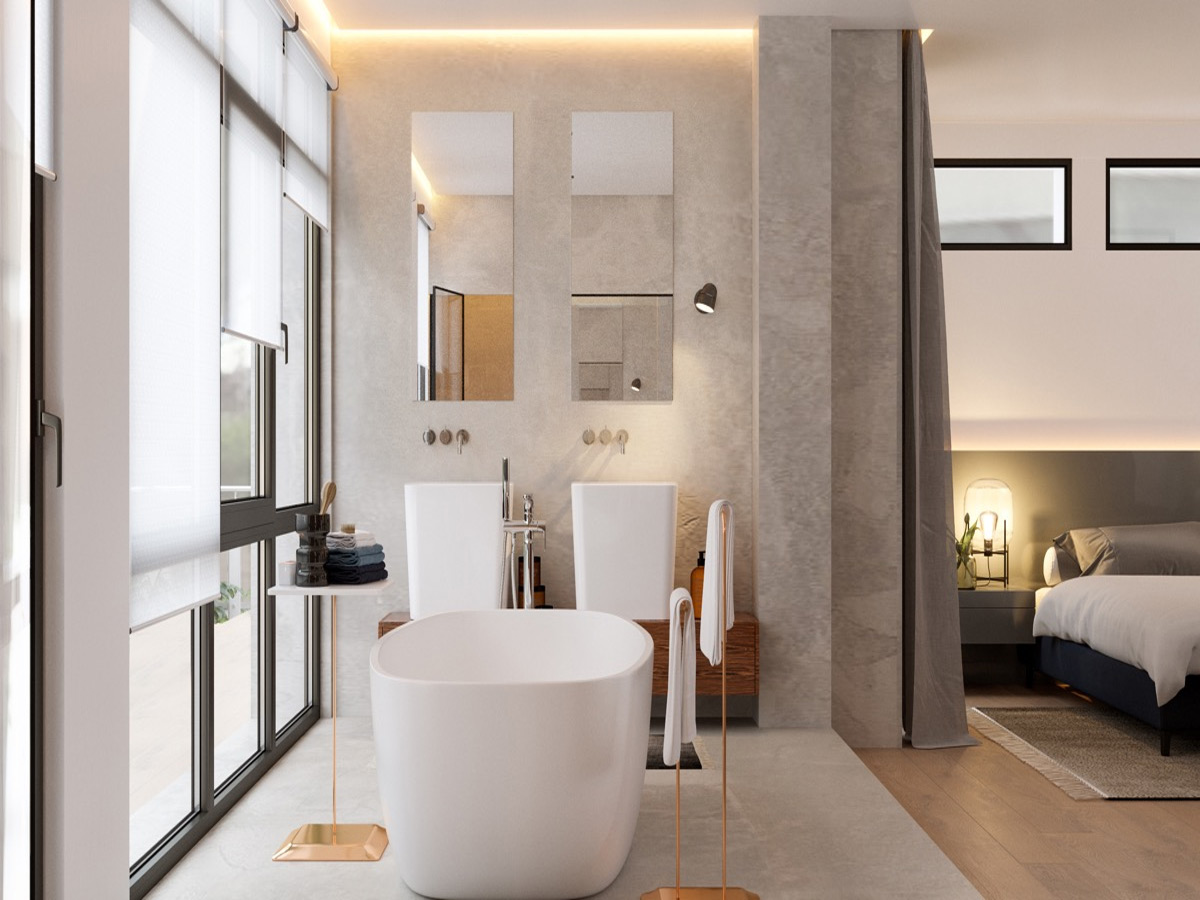 có nên xây toilet trong phòng ngủ không