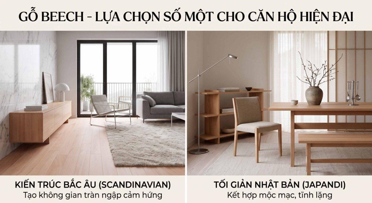 gỗ beech - gỗ dẻ gai