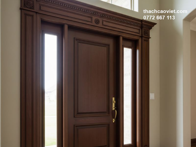 mẫu phào chỉ cửa chính đẹp nhất tphcm