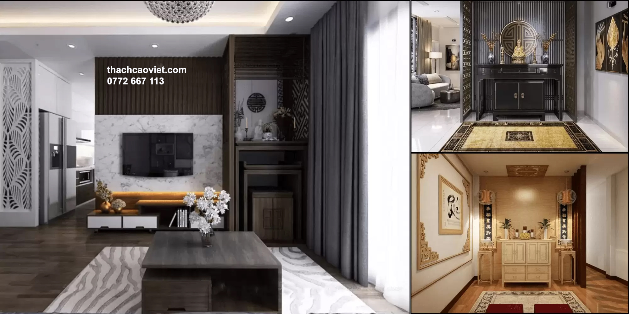 ph&ograve;ng thờ n&ecirc;n đặt ở đ&acirc;u trong nh&agrave;