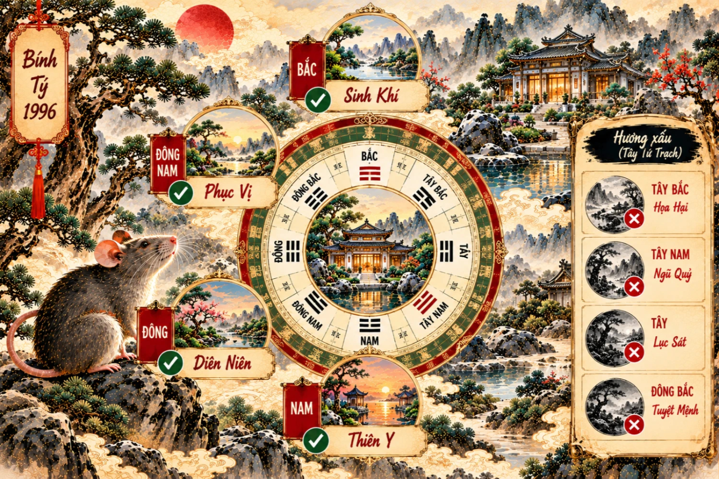 Tuổi Bính Tý 1996 làm nhà 2028