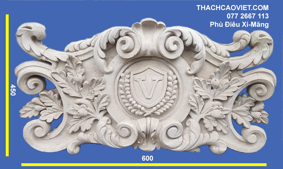 nhận thi công phù điêu hoa văn mặt tiền biệt thự