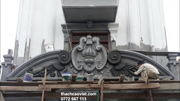 phù điêu mặt tiền cổ điển cho biệt thự