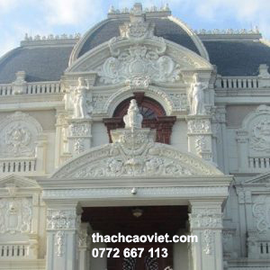 phù điêu mặt tiền cổ điển cho biệt thự