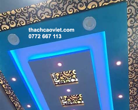 trần thạch cao d&aacute;t v&agrave;ng