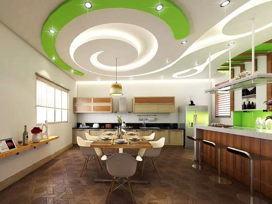 mẫu trần thạch cao giật 3 cấp tphcm