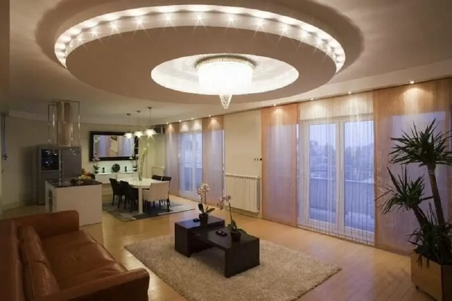 mẫu trần thạch cao giật 3 cấp tphcm