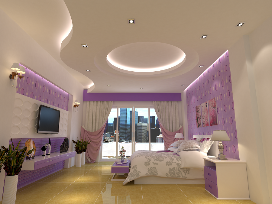 mẫu trần thạch cao giật 3 cấp tphcm