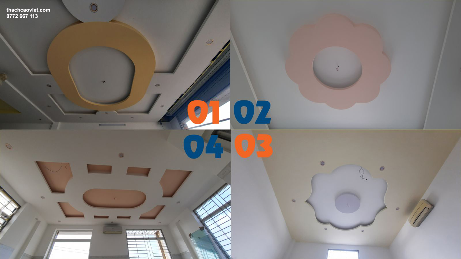 mẫu trần thạch cao đẹp nhất tphcm