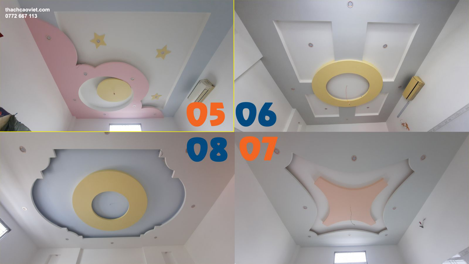 mẫu trần thạch cao đẹp nhất tphcm