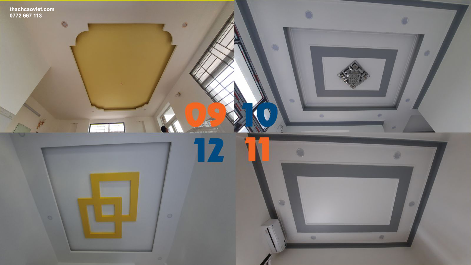 mẫu trần thạch cao đẹp nhất tphcm